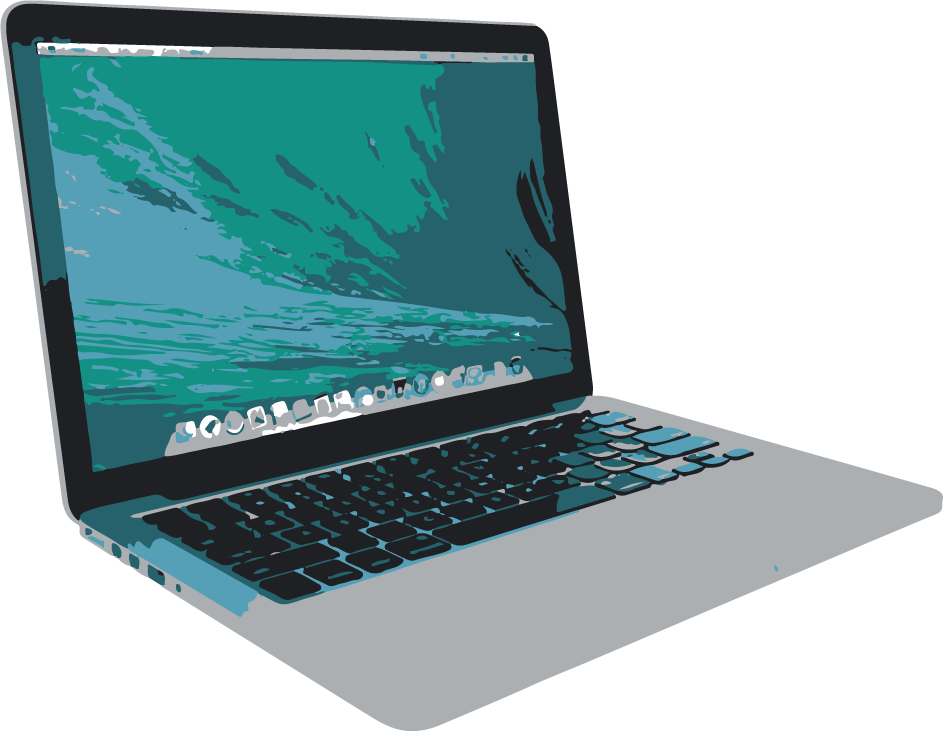 Mac Book Pro empleado para el diseño web